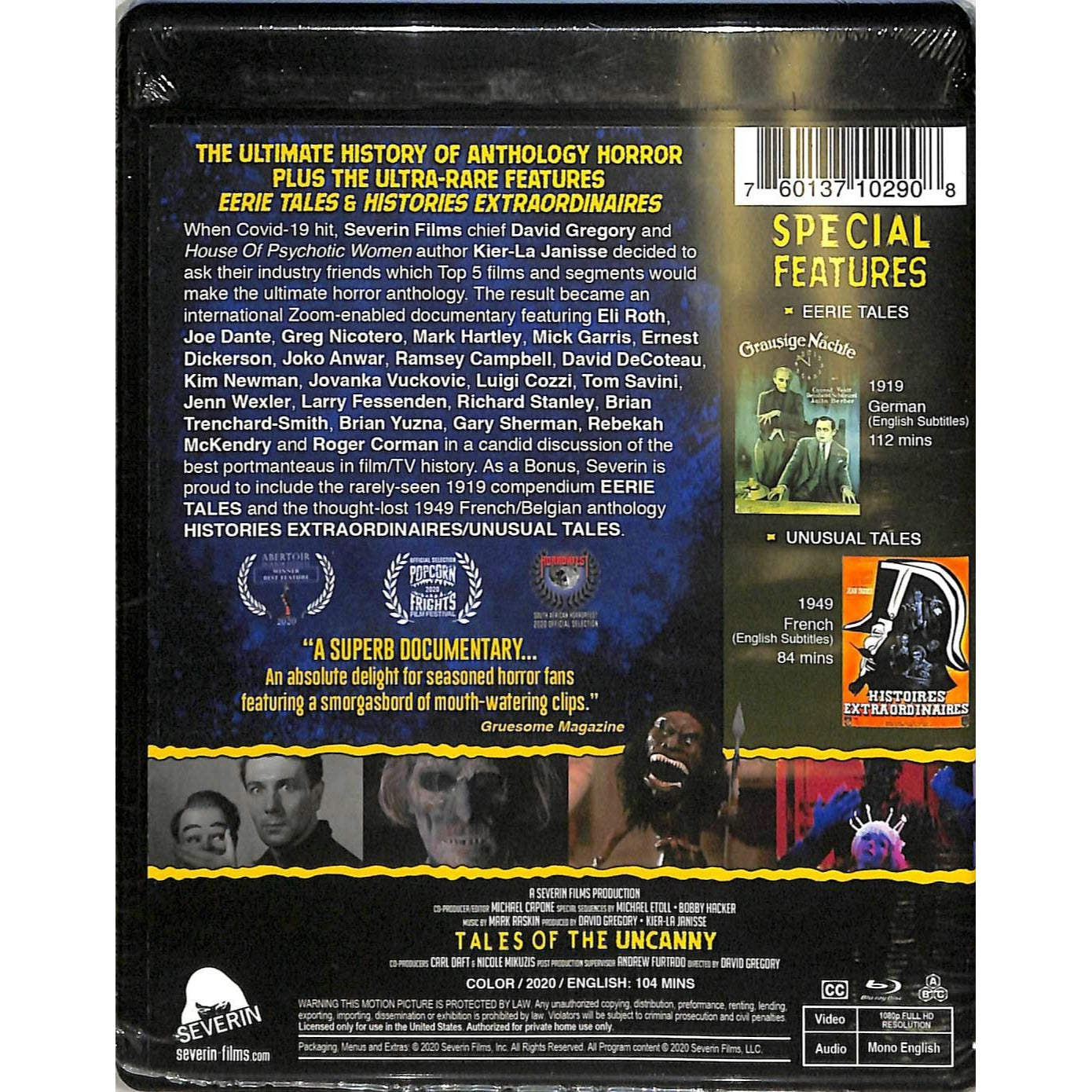 Tales of the Uncanny (2020) Blu Ray Brand New Sealed