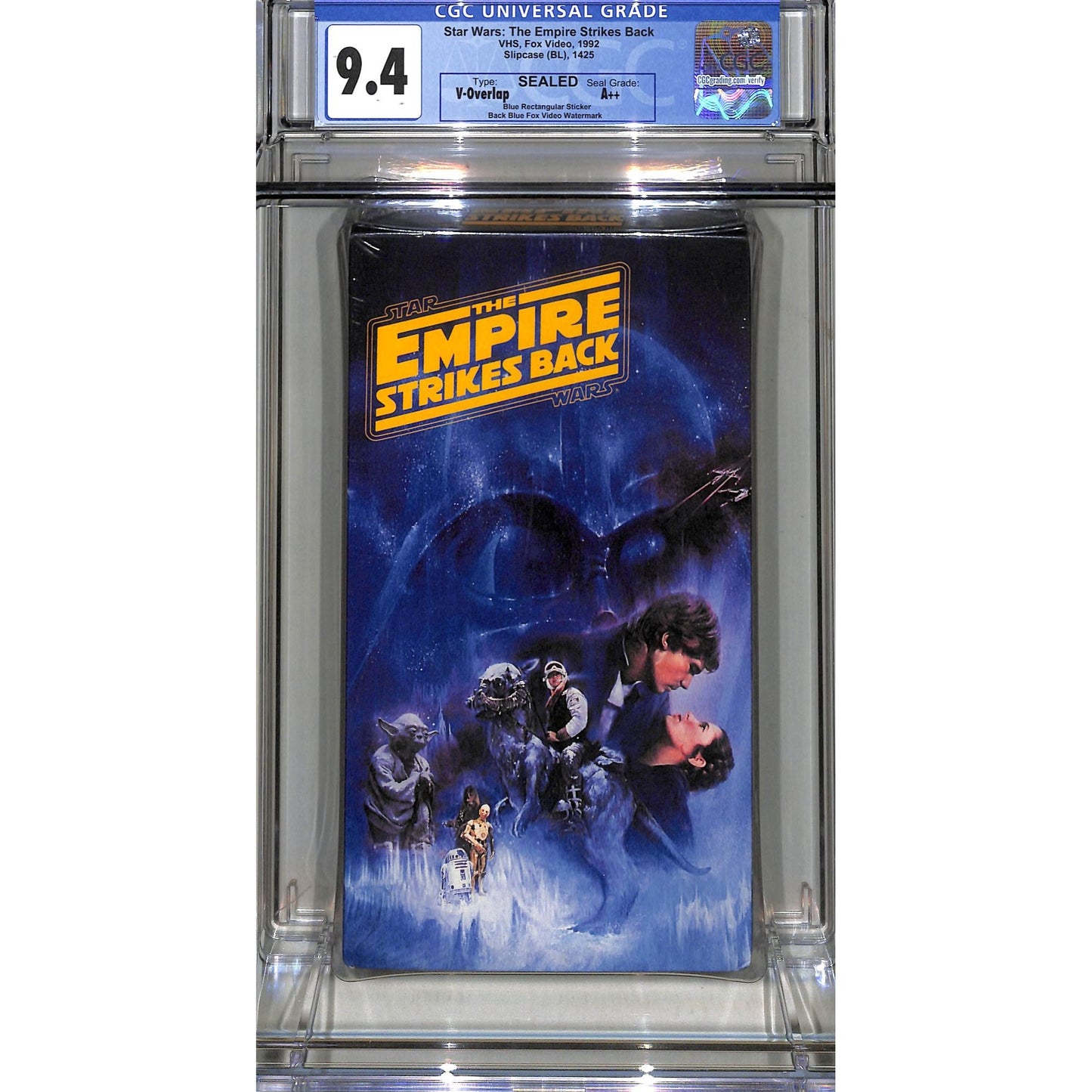 Star Wars: The Empire Strikes Back (VHS) CGC Graded 9.4 SEALED A+