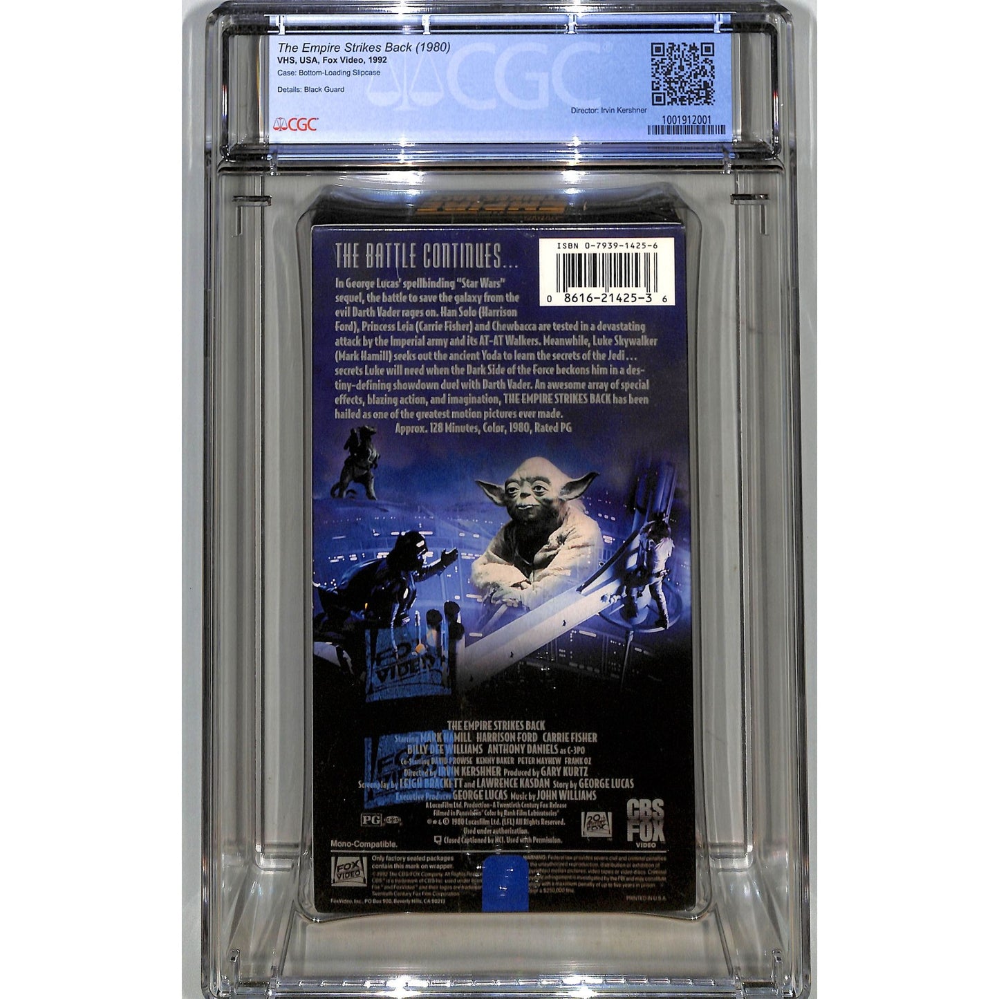 Star Wars: The Empire Strikes Back (VHS) CGC Graded 9.4 SEALED A+