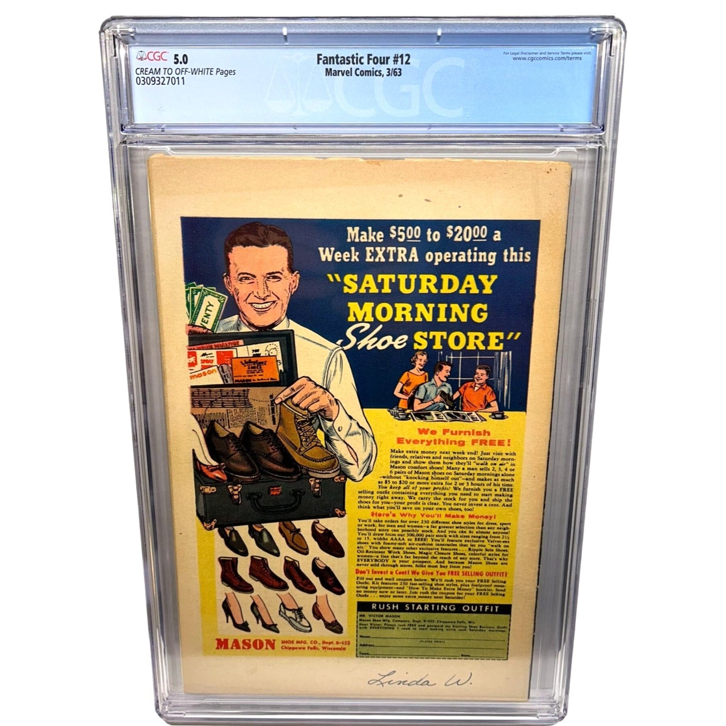 Fantastic Four #12 (1963) CGC 5.0 1st meeting Fantastic Four and Incredible Hulk