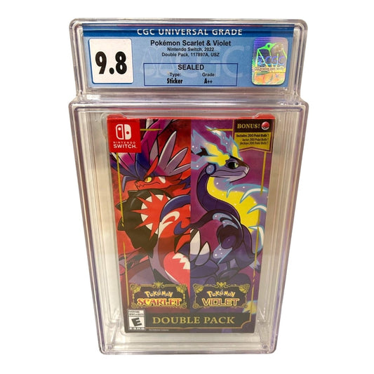 Pokémon Scarlet & Violet Nintendo Switch 2022 CGC Graded 9.8 Sealed A++ Pokemon