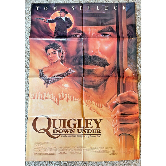 Quigley Down Under (1990) Original Movie Poster One-Sheet Folded 27x40 BP68