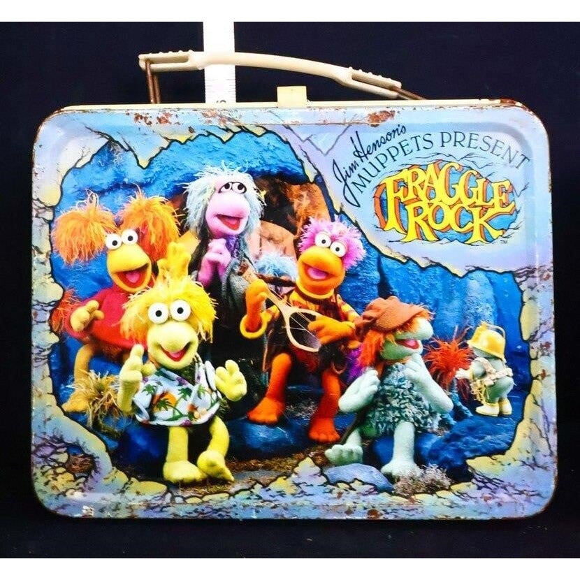 Vintage metal Fraggle Rock lunchbox w/ thermos