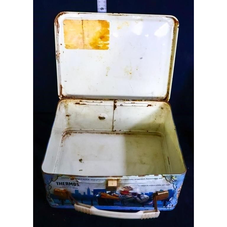 Vintage metal Fraggle Rock lunchbox w/ thermos