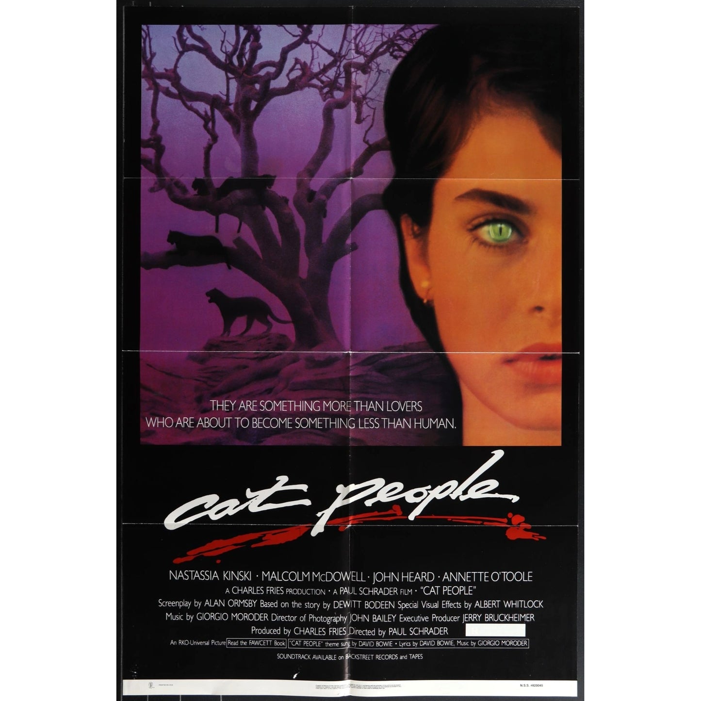 Cat People (1982) Original Movie Poster Folded 27x41 EM4-165