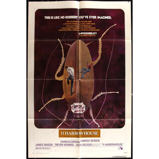 11 Harrow House (1974) Orig. Movie Poster 27x41 Candice Bergen Crime Caper EMP44