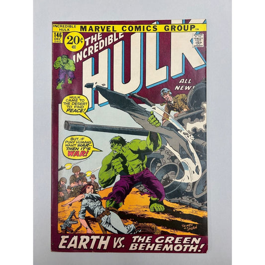 The Incredible Hulk #146 VG/FN Earth Vs. Green Behemoth