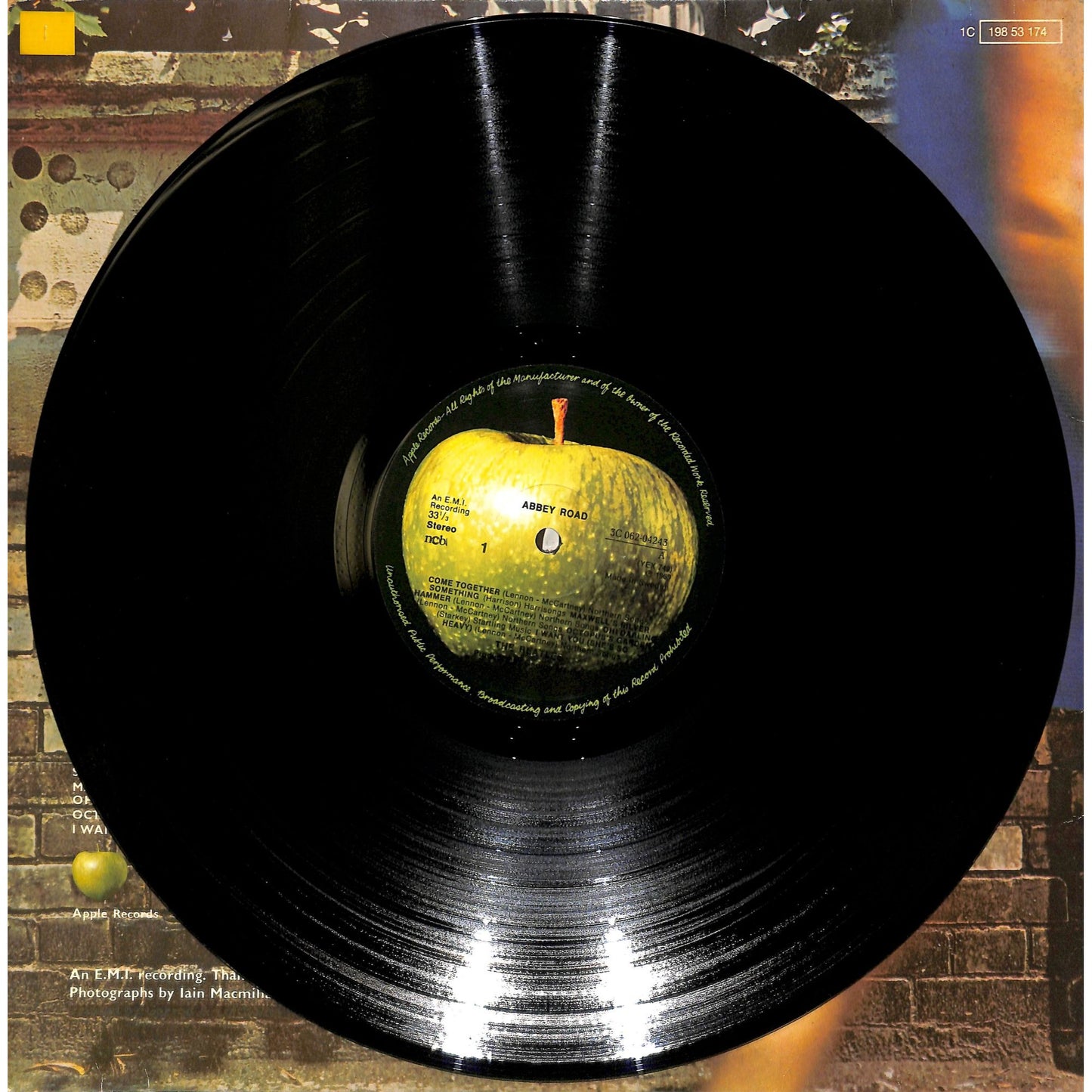 The Beatles - Abbey Road Vinyl Record 3C 062-04243 Swedish Release