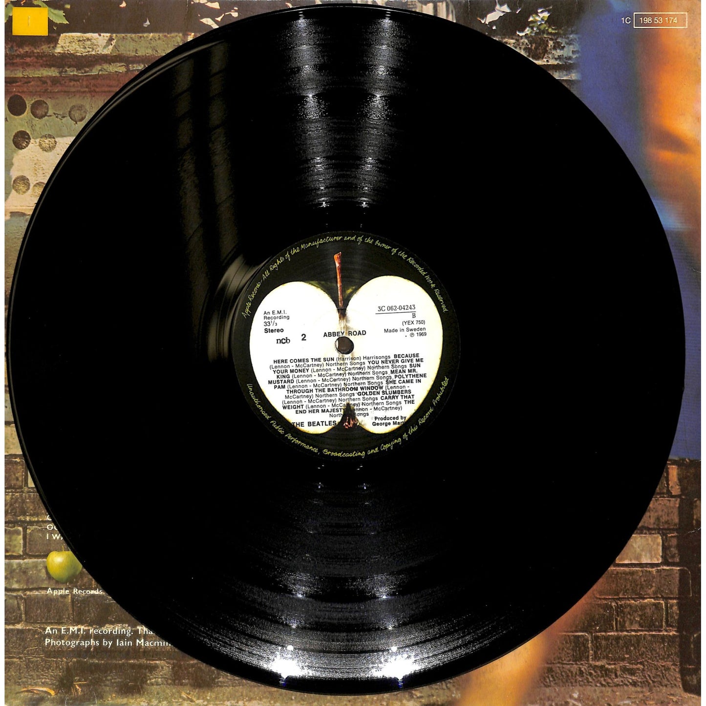 The Beatles - Abbey Road Vinyl Record 3C 062-04243 Swedish Release