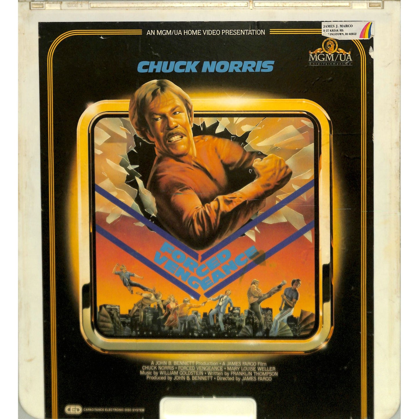 Forced Vengeance (1982) Vintage CED Videodisc