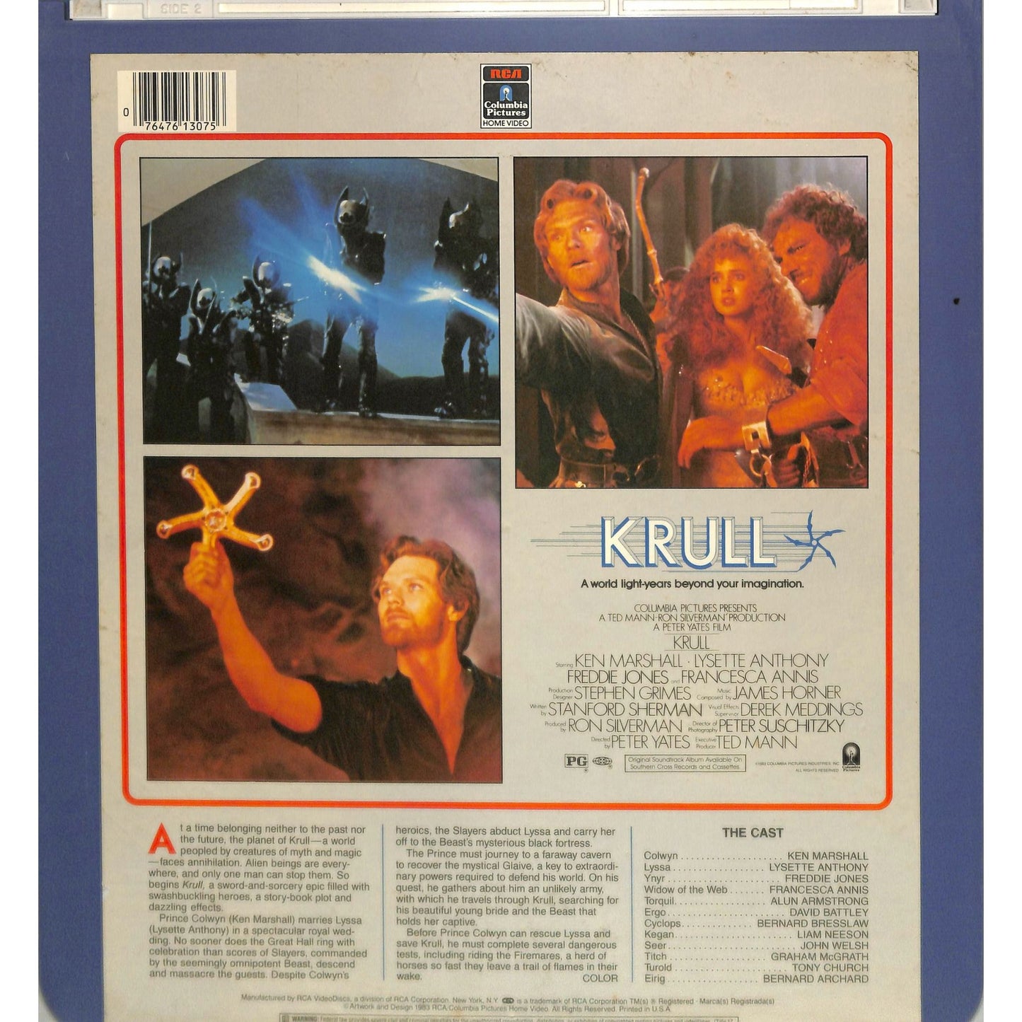 Krull (1983) Vintage CED Videodisc