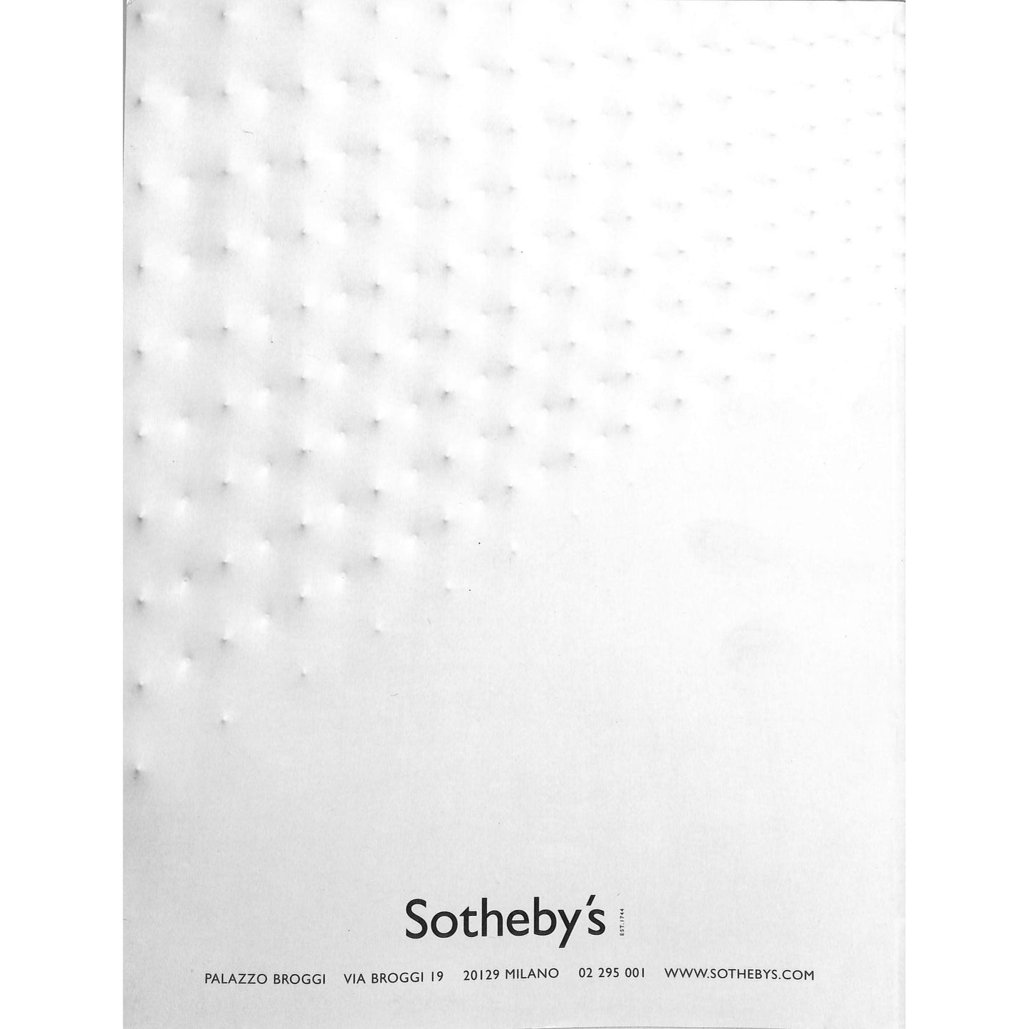 Sotheby's Modern and Contemporary Art Auction Catalog November 27, 2001