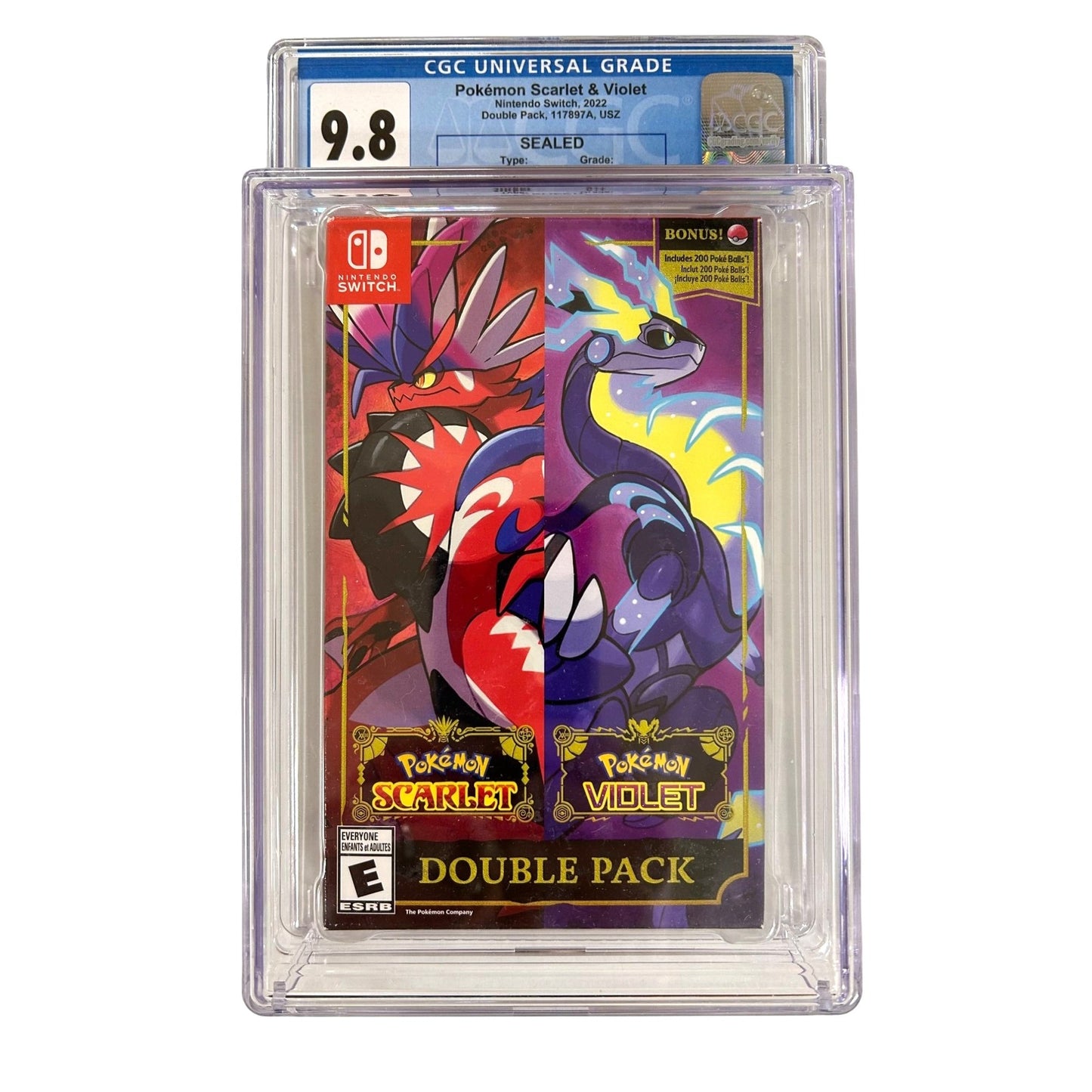 Pokémon Scarlet & Violet Nintendo Switch 2022 CGC Graded 9.8 Sealed A++ Pokemon