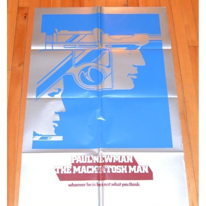 The MacKintosh Man (1973) Original Movie Poster 27x41 Folded Paul Newman