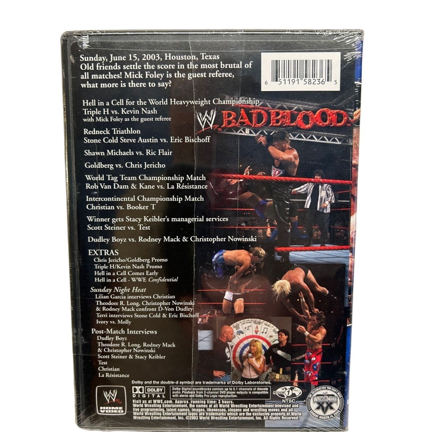 WWE - Bad Blood 2003 (DVD, 2003) BRAND NEW SEALED Kevin Nash Triple H