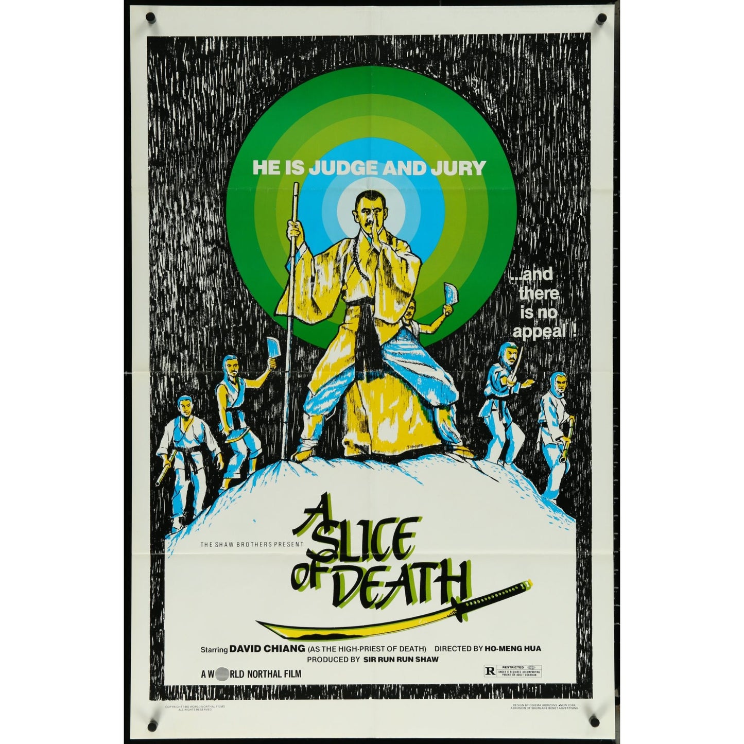 A Slice of Death (1979) Original Movie Poster Folded 27x41