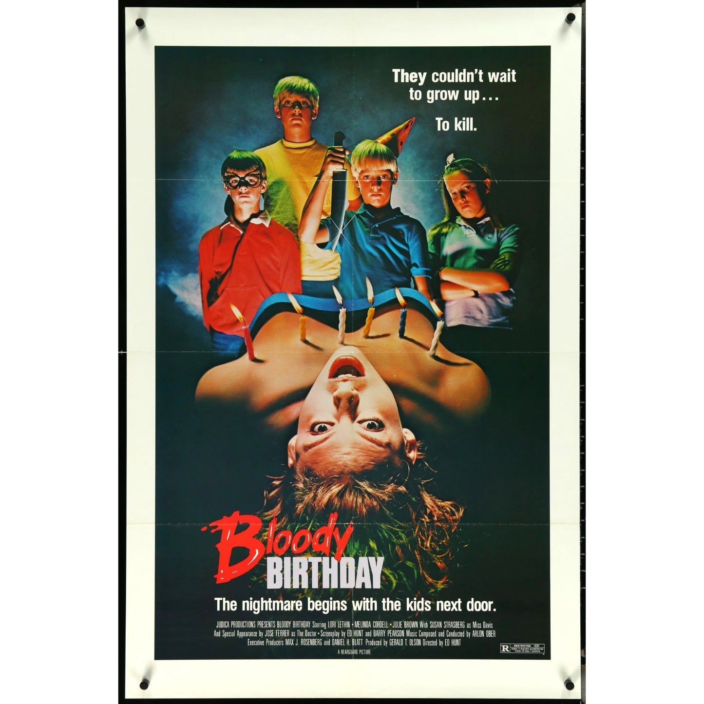 Bloody Birthday Original Theatrical Folded Movie Poster 27" x 41"