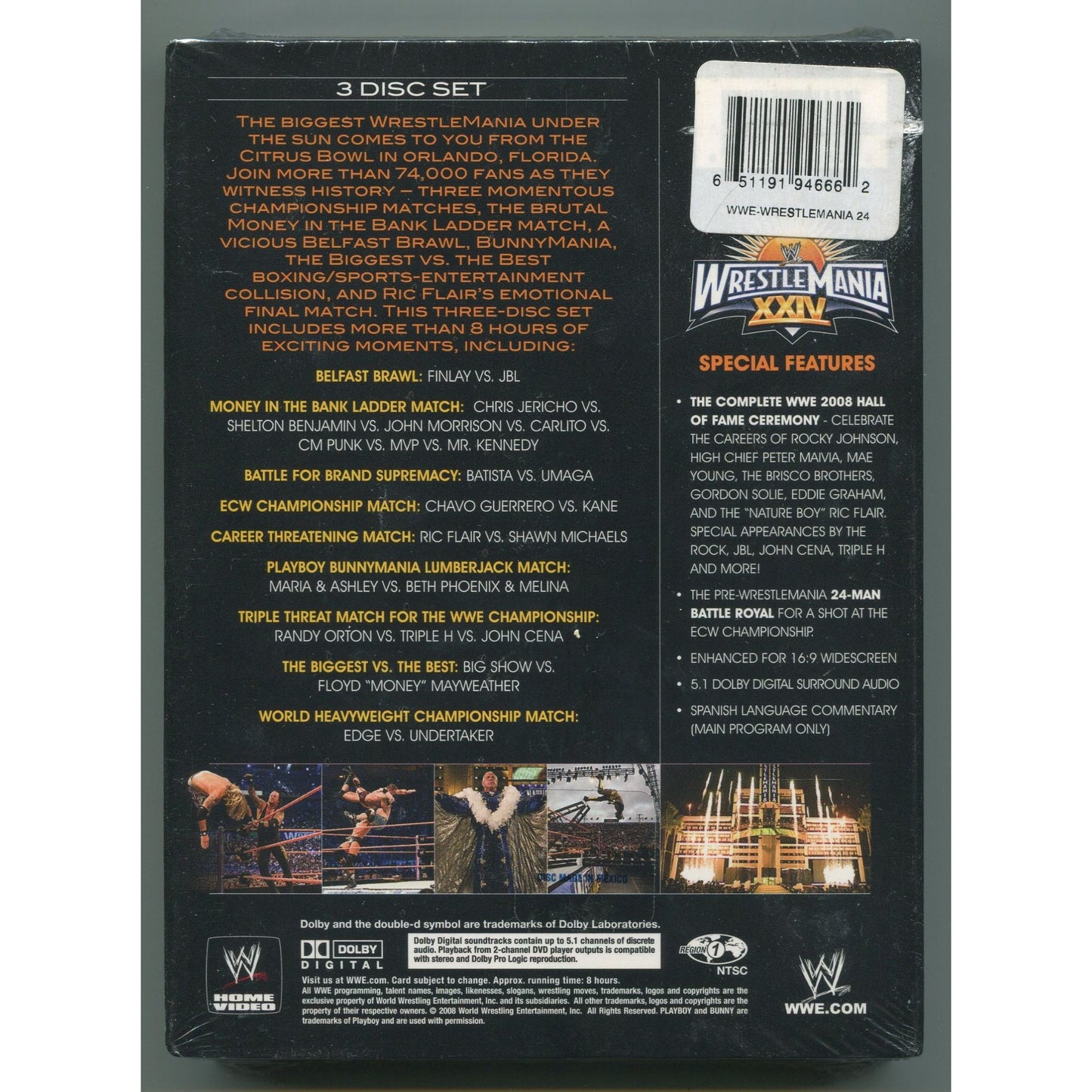 WWE Wrestlemania XXIV DVD BRAND NEW SEALED