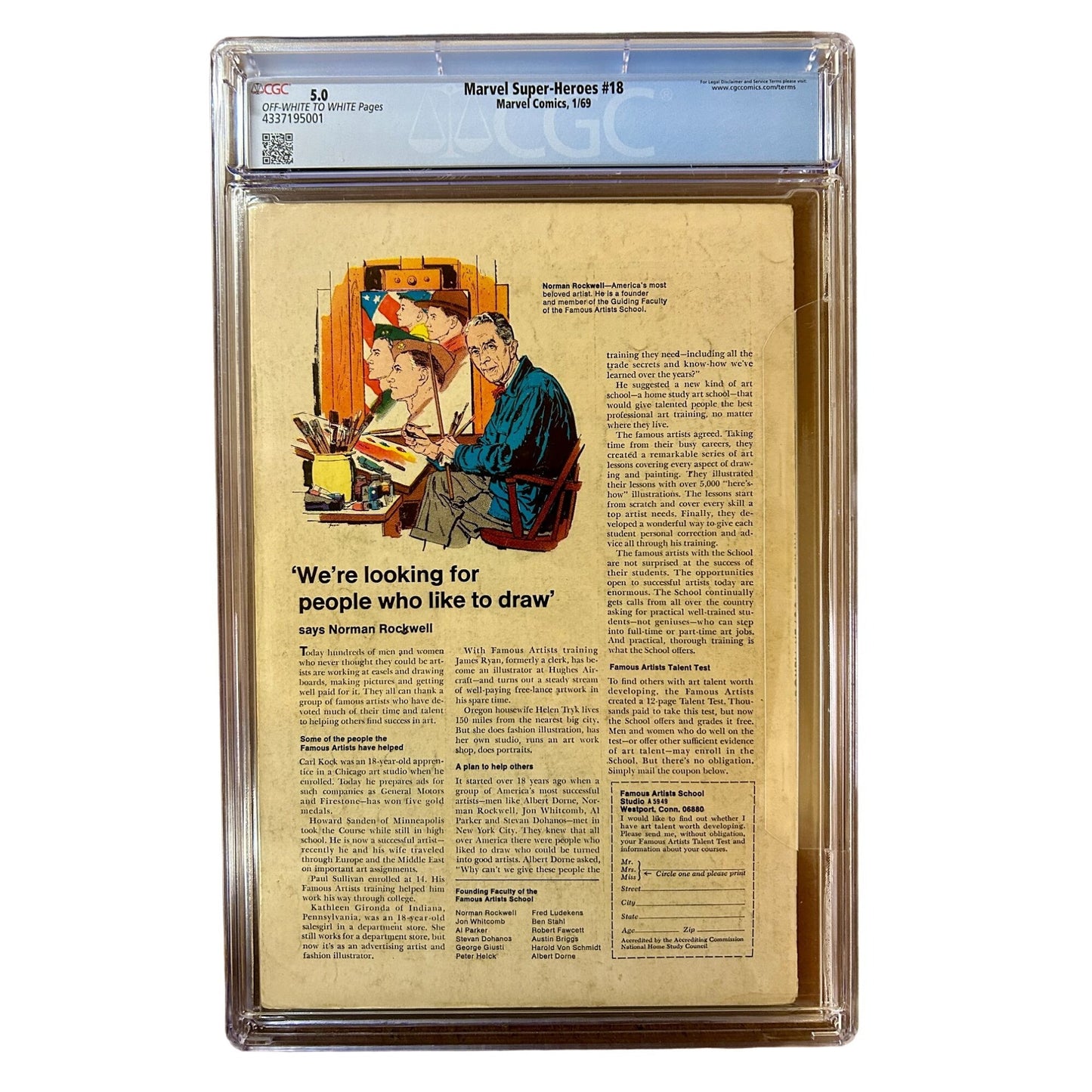 Marvel Super-Heros #18 CGC Graded 5.0