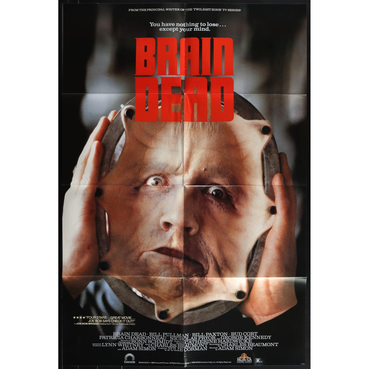 Brain Dead (1990) Original Horror Movie Poster 24x36 Bill Pullman Bill Paxton