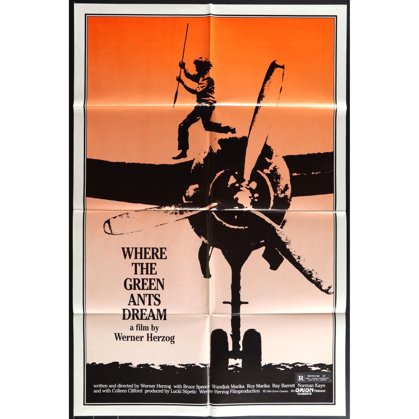 Where the Green Ants Dream (1984) Original Movie Poster 27x41 Folded