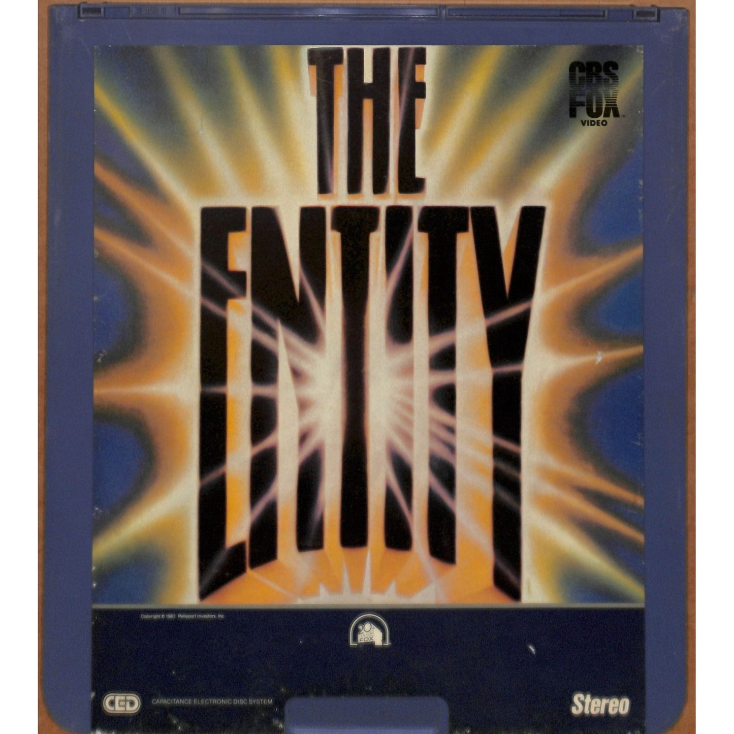 The Entity (1982) vintage CED RCA SelectaVision VideoDisc TESTED WORKING