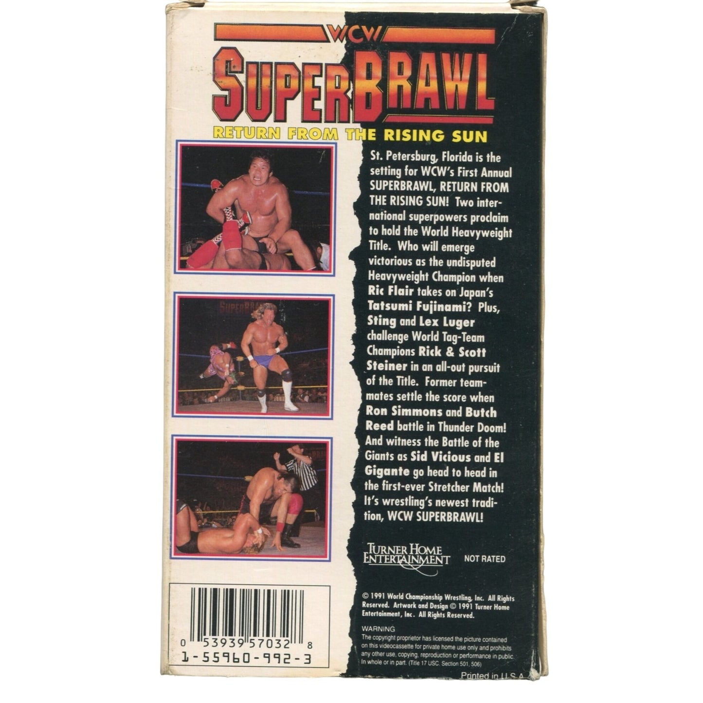 SuperBrawl: Return from the Rising sun (1991) Wrestling VHS Tape
