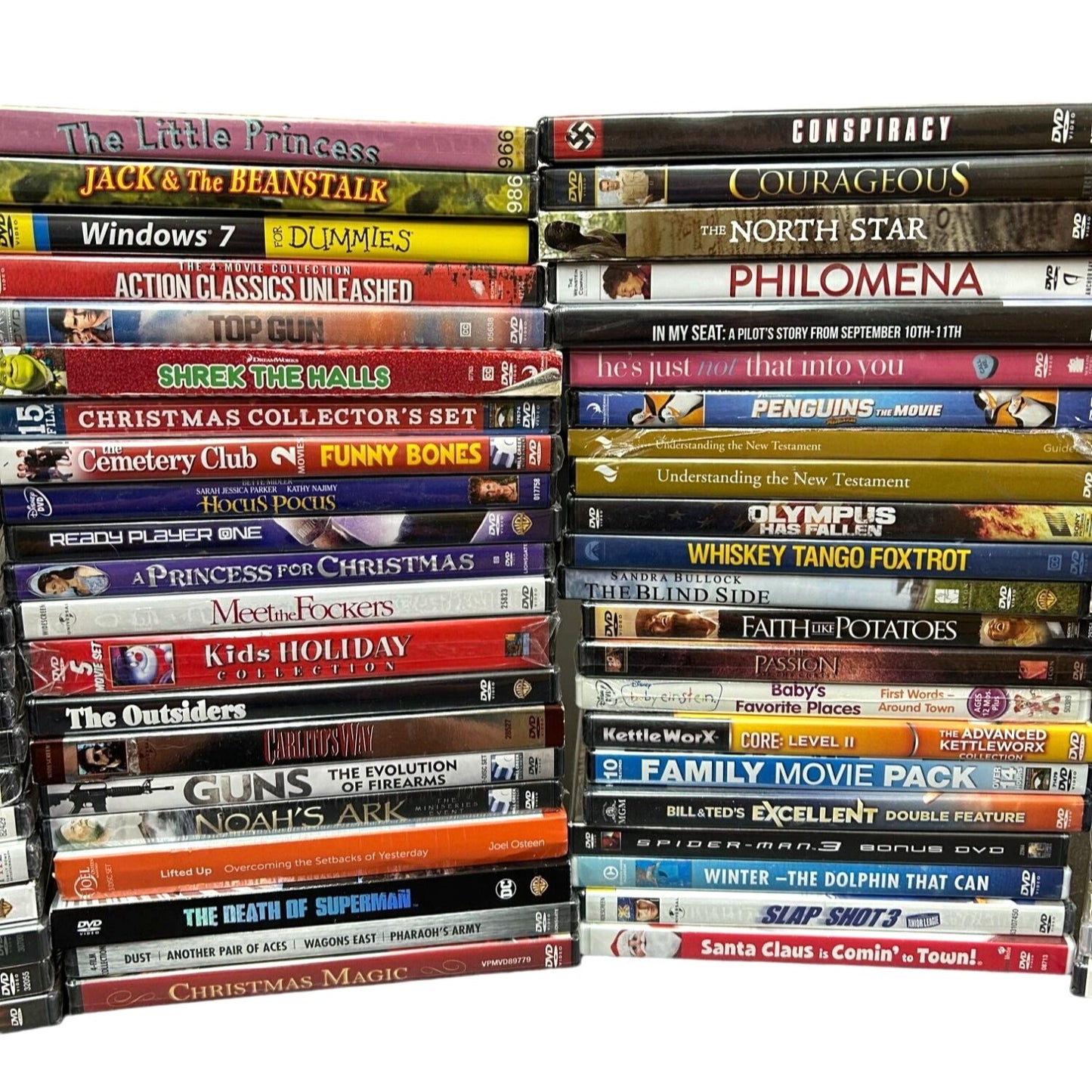 BULK LOT 105 Brand New Sealed DVDs Movies, TV, Documentaries Multi-Genre SG2-5