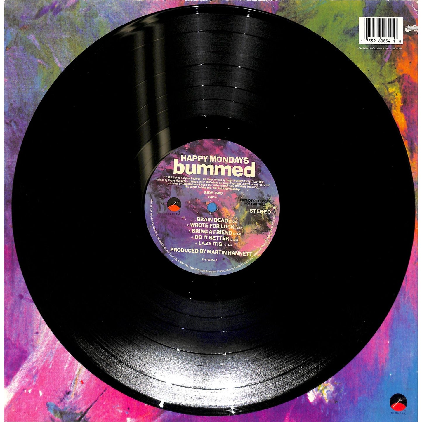 Happy Mondays - Bummed Promo Vinyl Record 9 60854-1