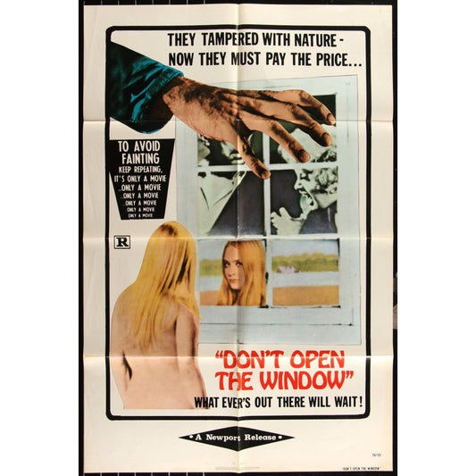 Don't Open the Window (1974) Original Movie Poster Cult Horror Sci-Fi EM4-4