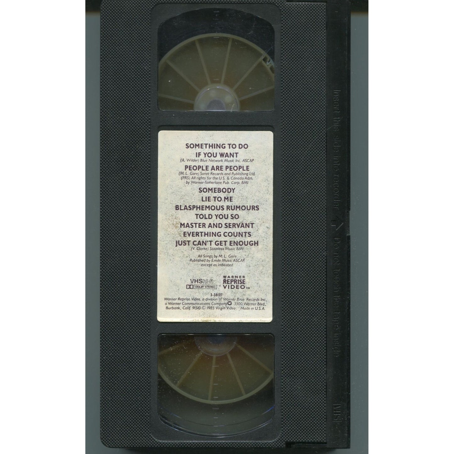 Depeche Mode - The World We Live in and Live in Hamburg (1999) VHS Tape