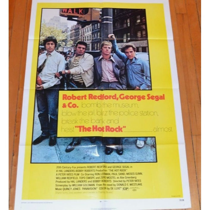 The Hot Rock (1972) Original Movie Poster 27x41 Folded John Dortmunder