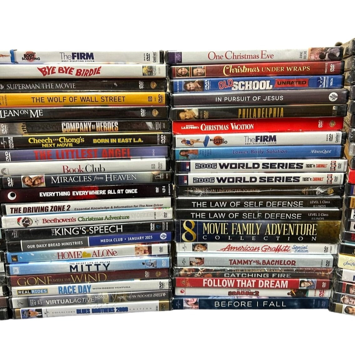 BULK LOT 103 Brand New Sealed DVDs Movies, TV, Documentaries Multi-Genre SG2-8
