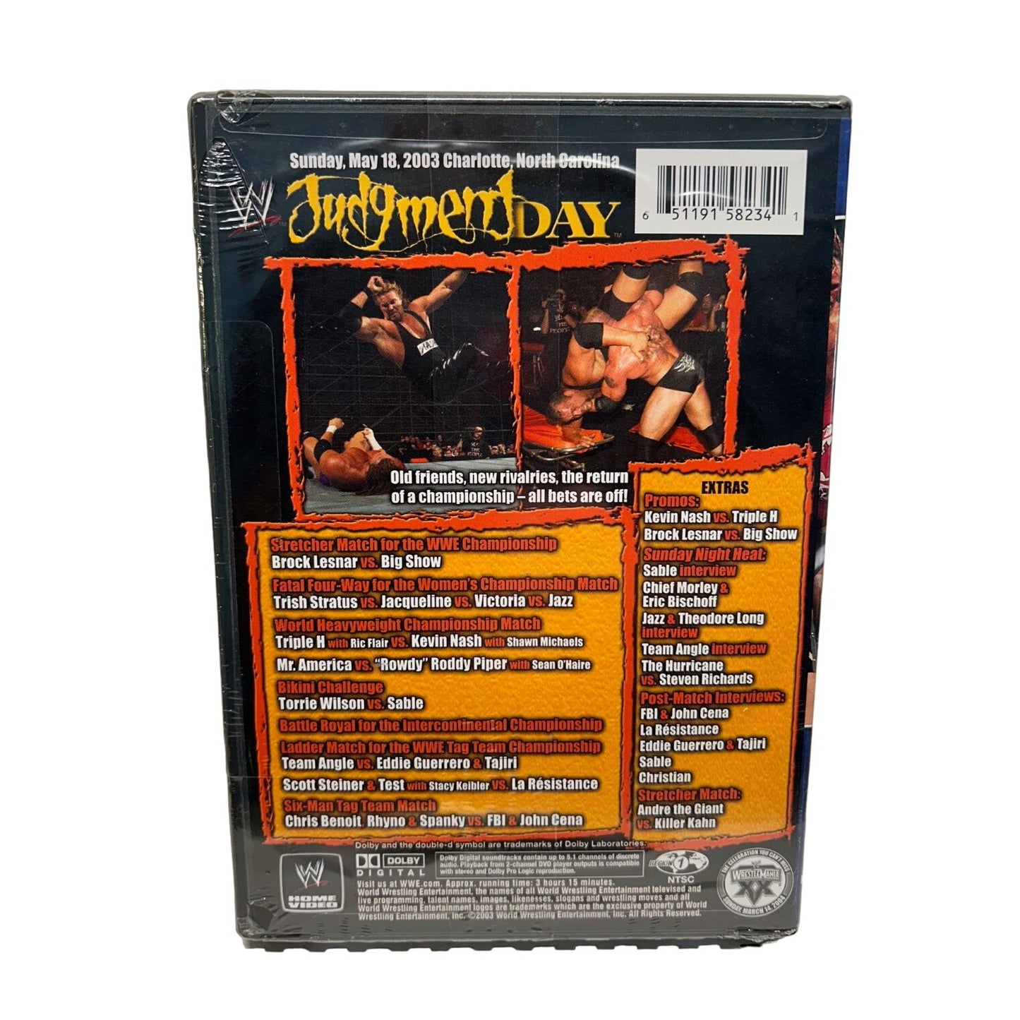 WWE Judgment Day 2003 DVD BRAND NEW SEALED Nash Triple H Big Show Brock Lesnar
