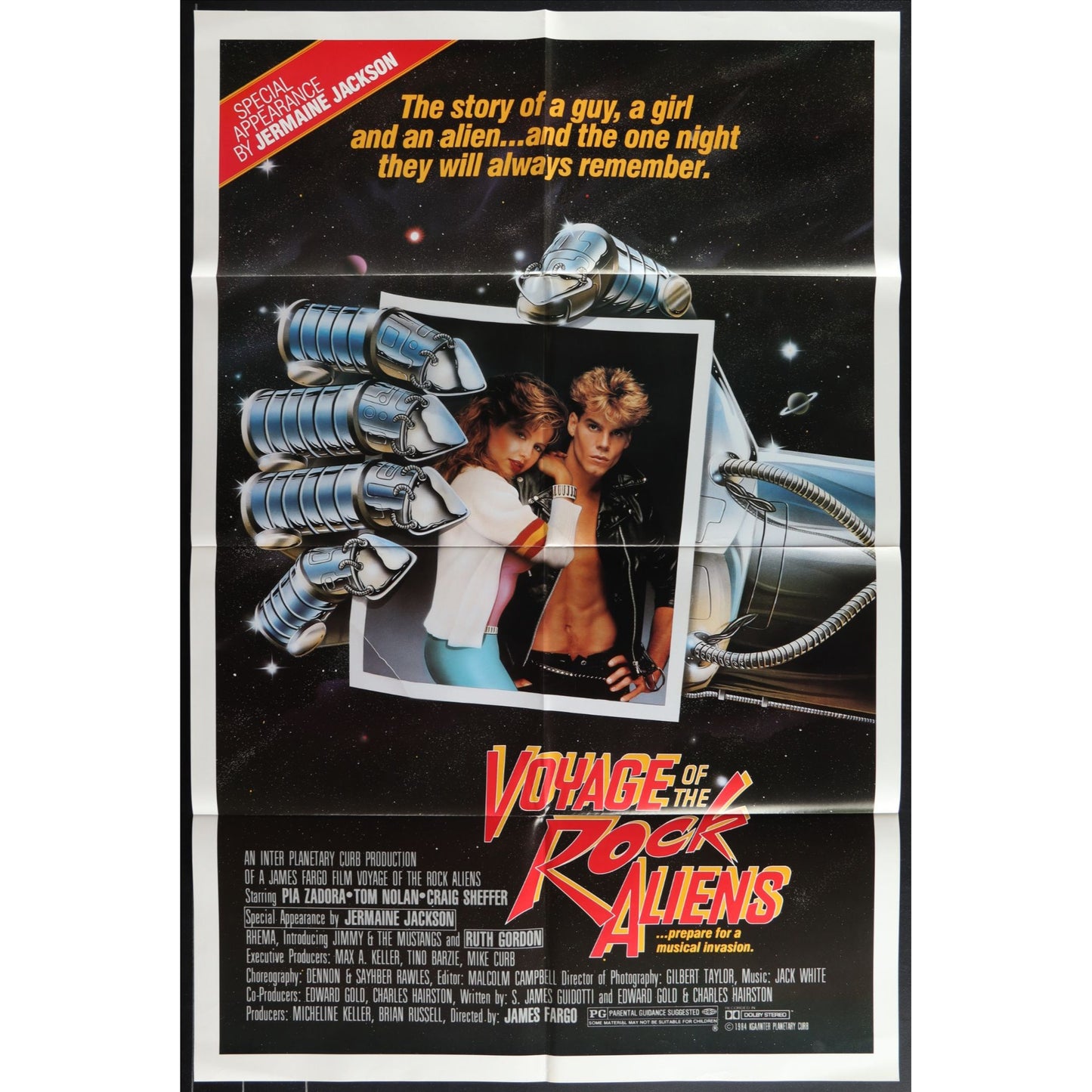 Voyage of the Rock Aliens (1984) Original Movie Poster Folded 27x41