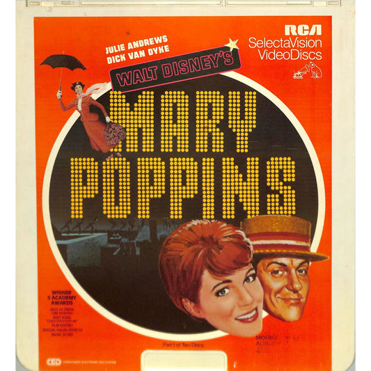 Mary Poppins (1964) Vintage Double CED Videodisc