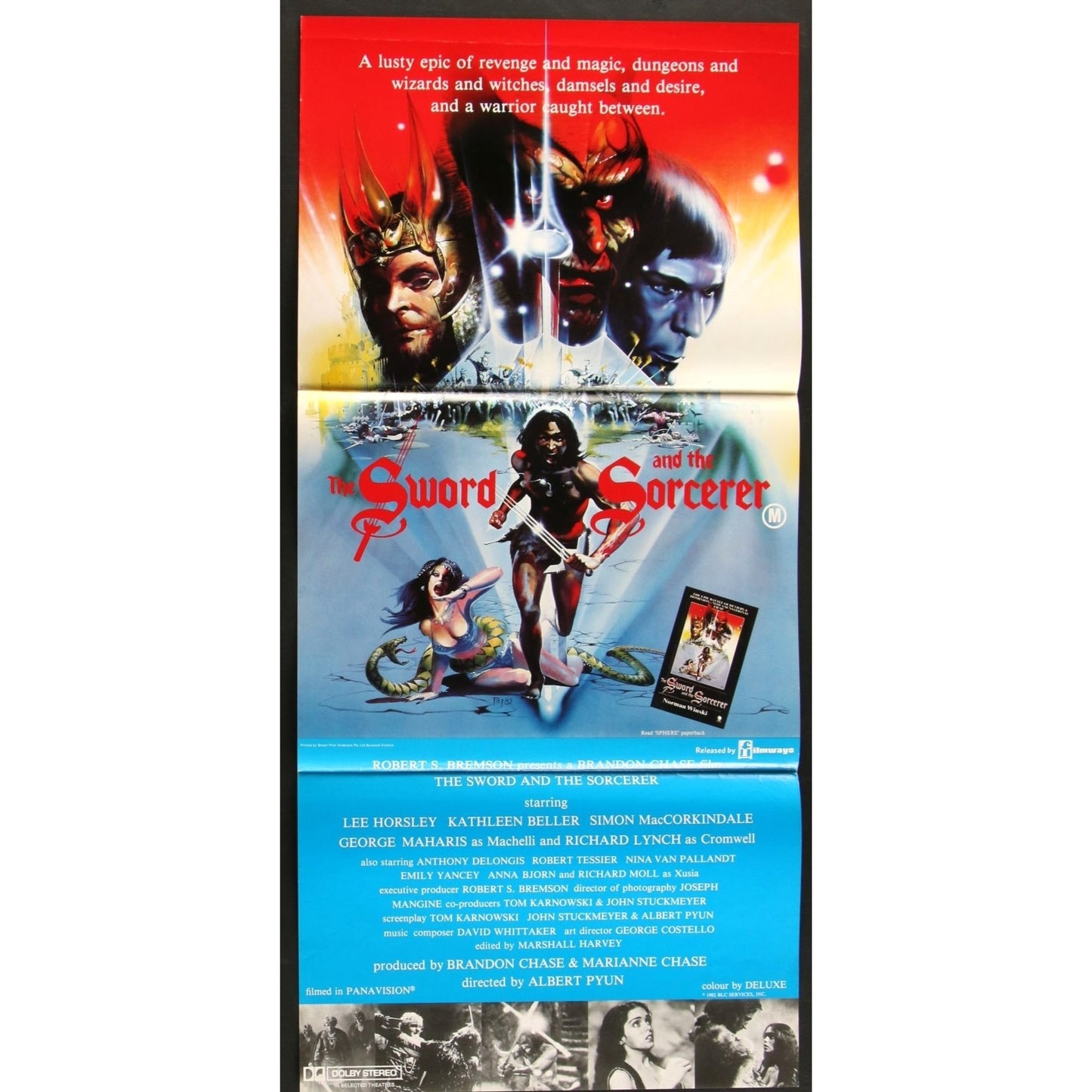 The Sword and the Sorcerer (1982) Original Movie Poster 13x28