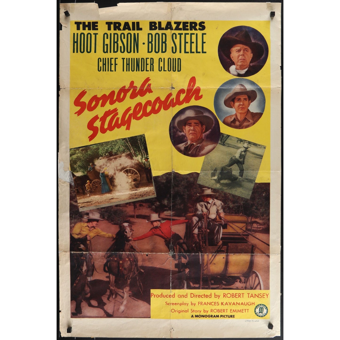 Sonora Stagecoach (1944) Original Movie Poster 27x41