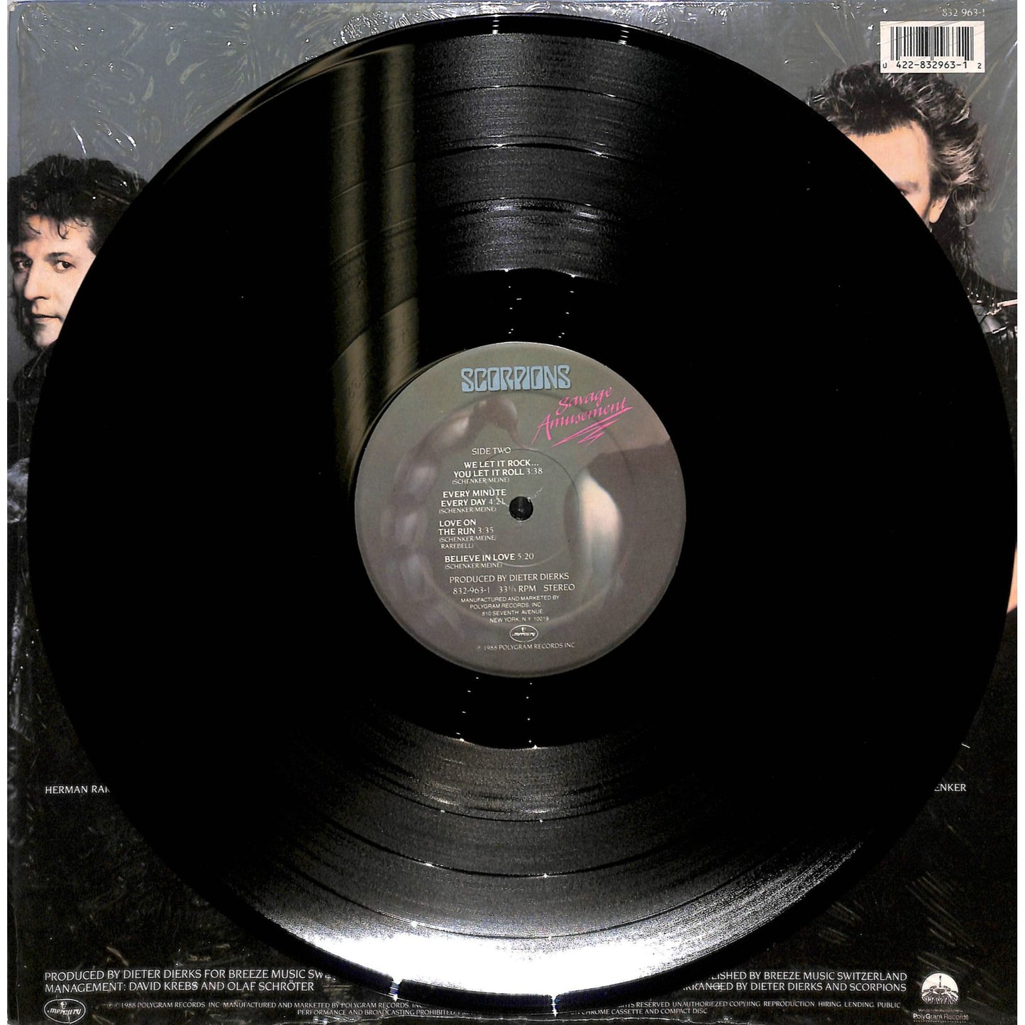 Scorpions Savage Amusement (1988) Mercury-832 963 1