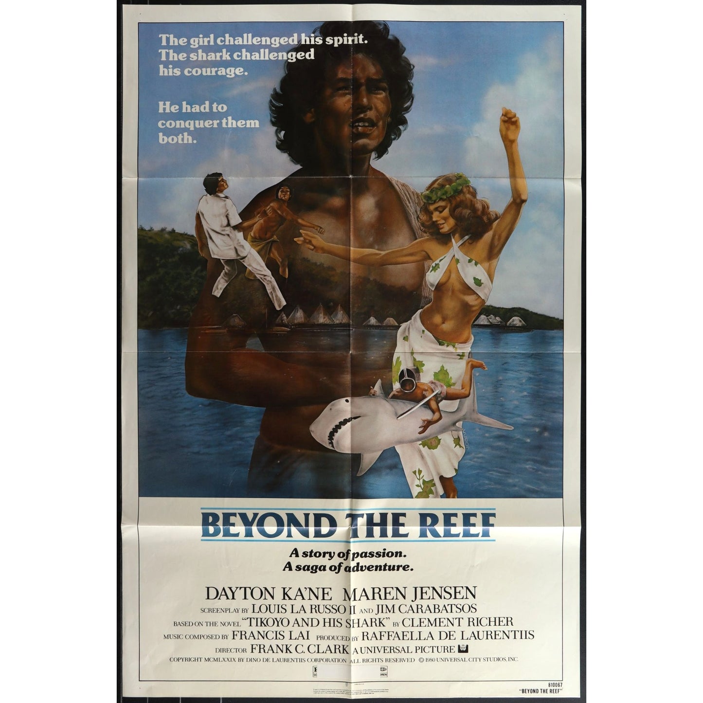 Beyond the Reef (1979) Original Movie Poster Folded 27x41