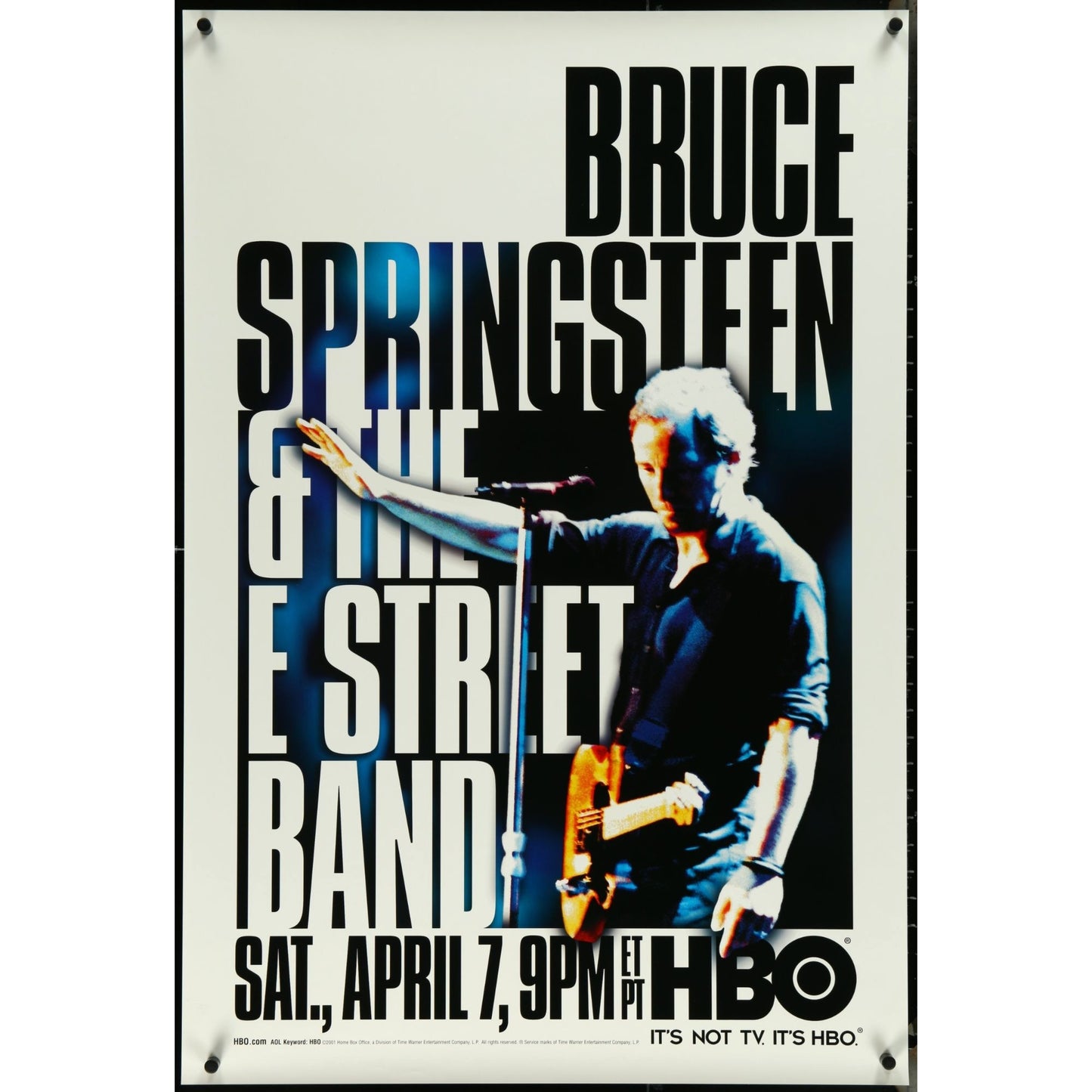 Bruce Springsteen & The E Street Band Original HBO Concert Hype Poster 27"x40"