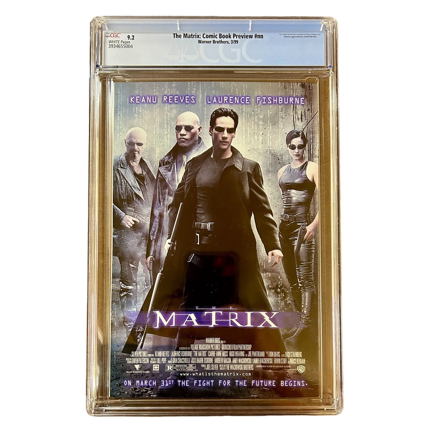 The Matrix: Comic Book Preview #nn CGC Graded 9.2
