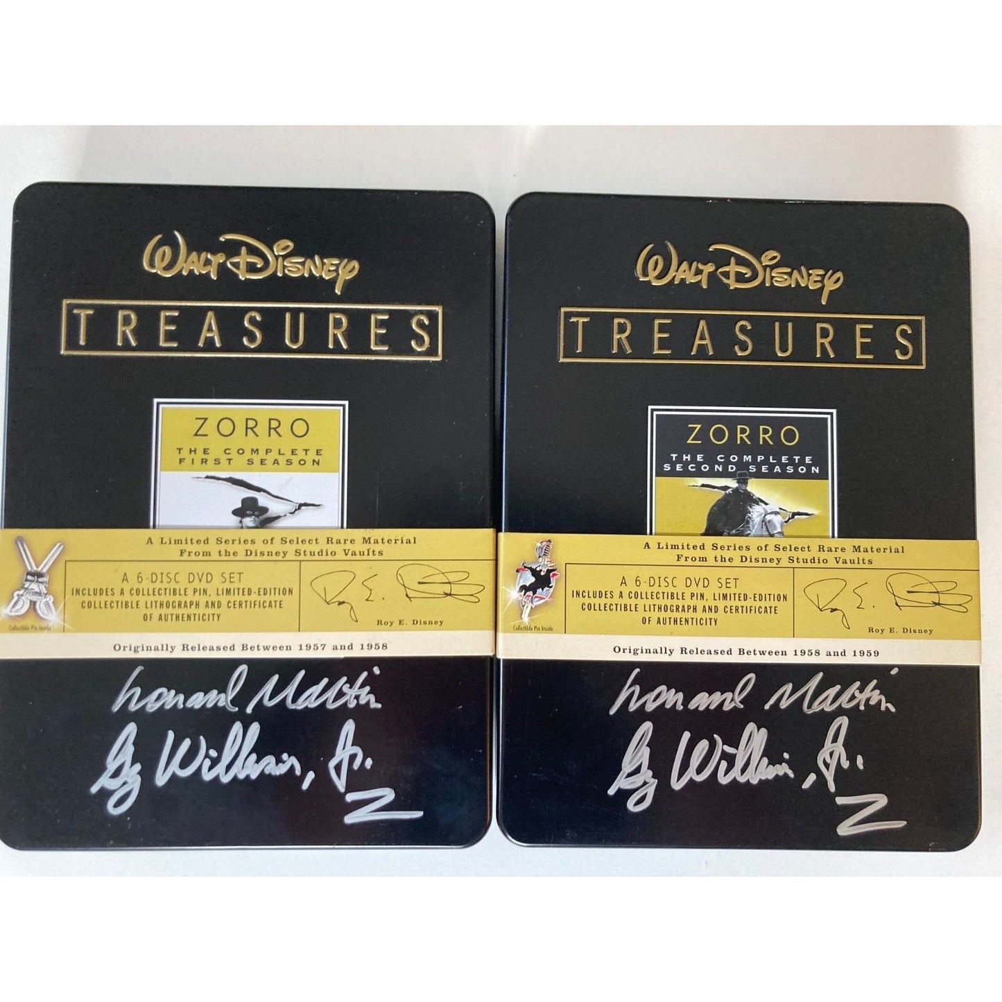 Walt Disney Treasures ALL 30 DVD TITLES - BRAND NEW CONDITION - PLUS AUTOGRAPHS!