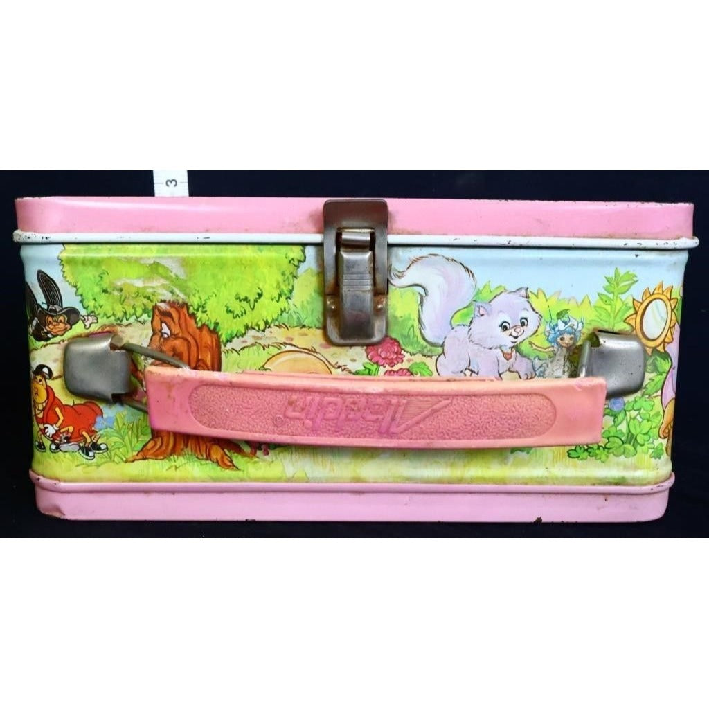 Vintage metal Rose Petal Place lunchbox w/ thermos