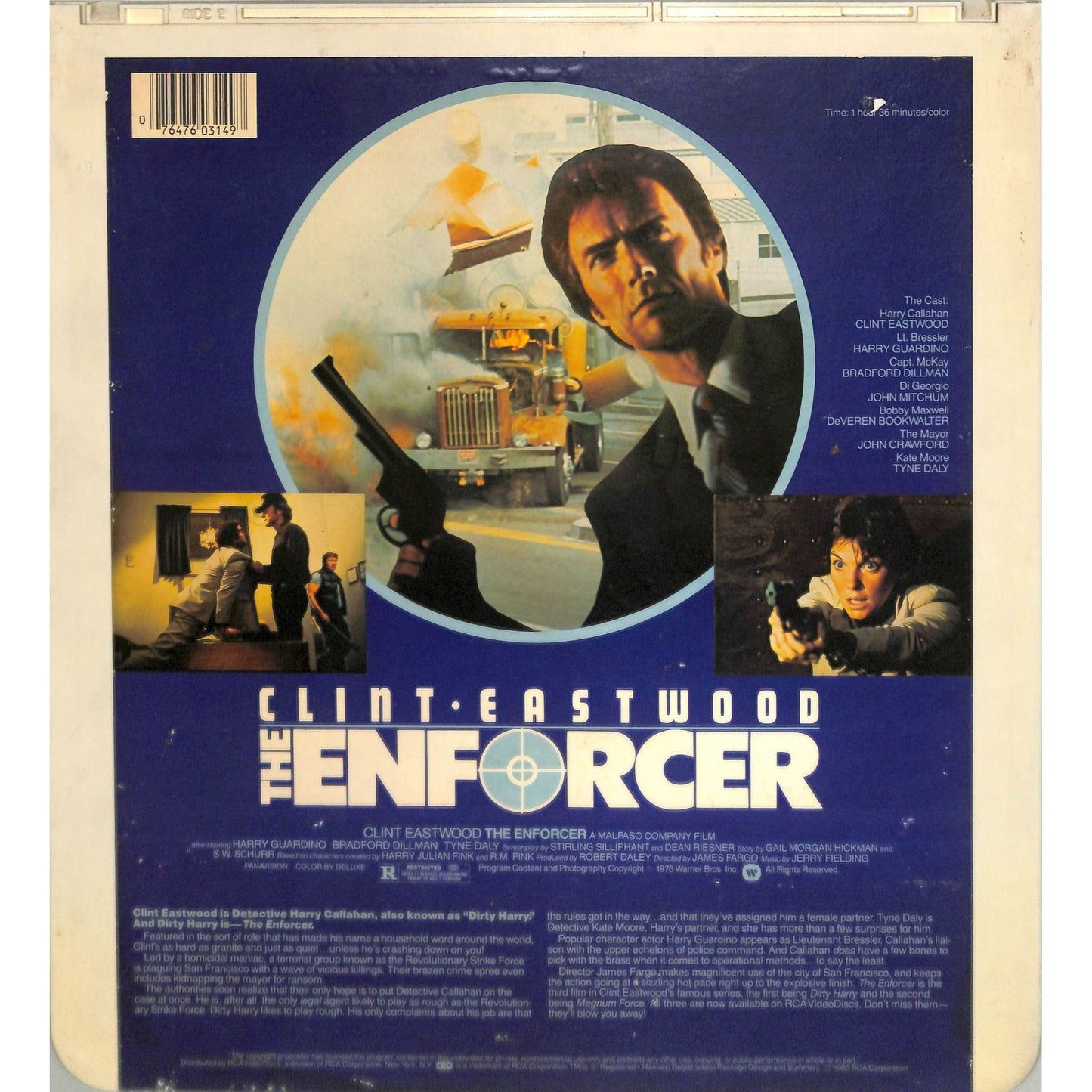 The Enforcer (1976) Vintage CED Videodisc