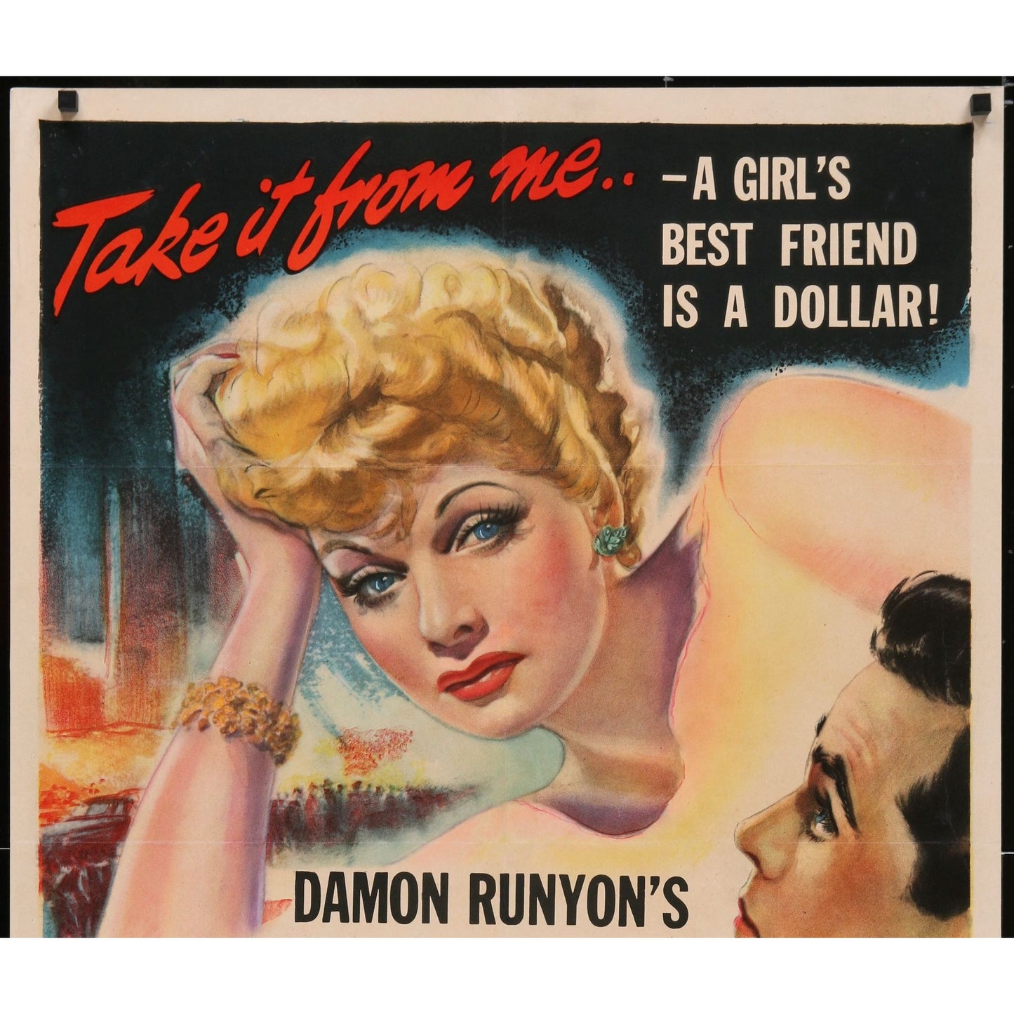BIG STREET (1942) Original One-Sheet Movie Poster 27x41 Lucille Ball Henry Fonda