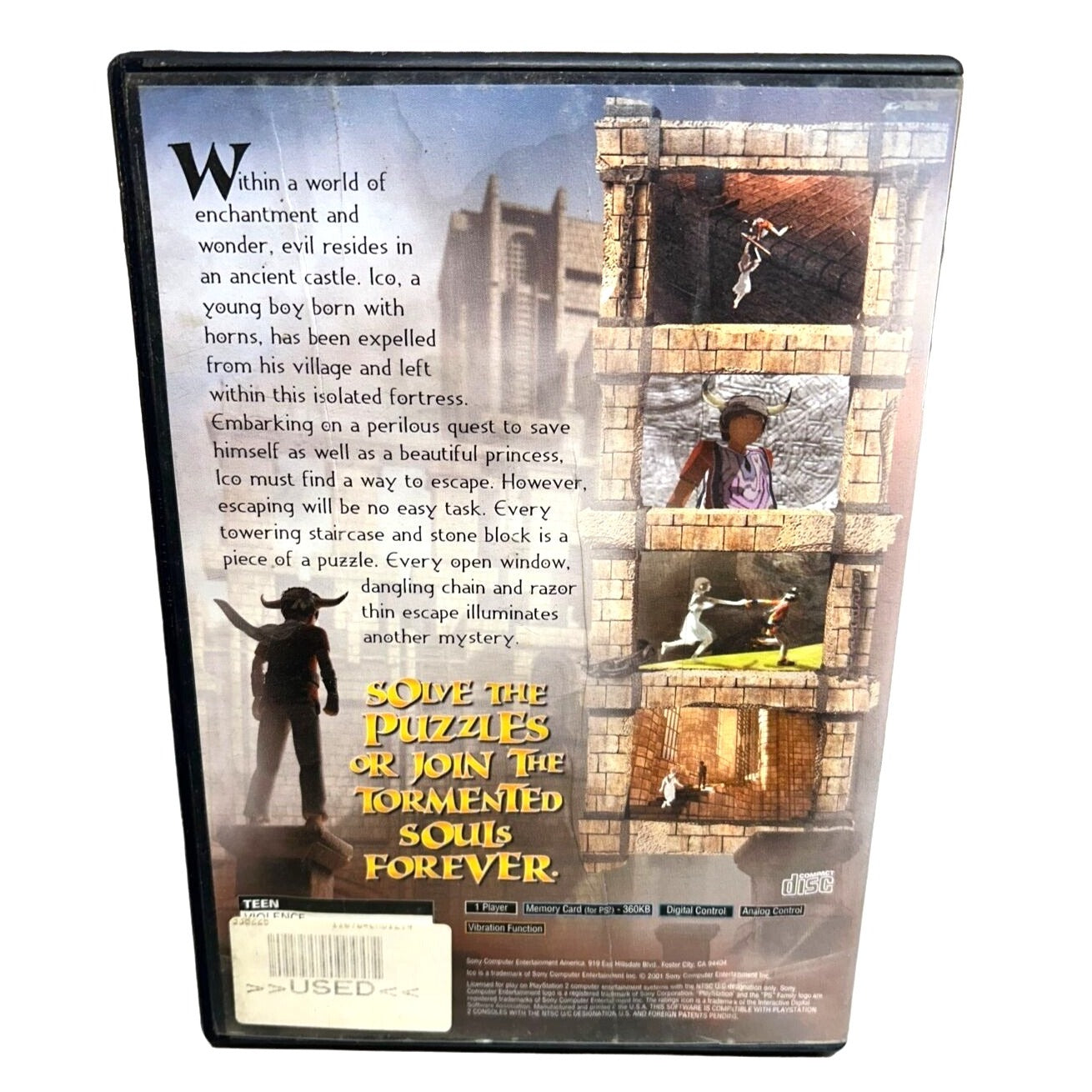 Ico (Sony PlayStation 2 PS2, 2001) Complete Includes Manual Black Label