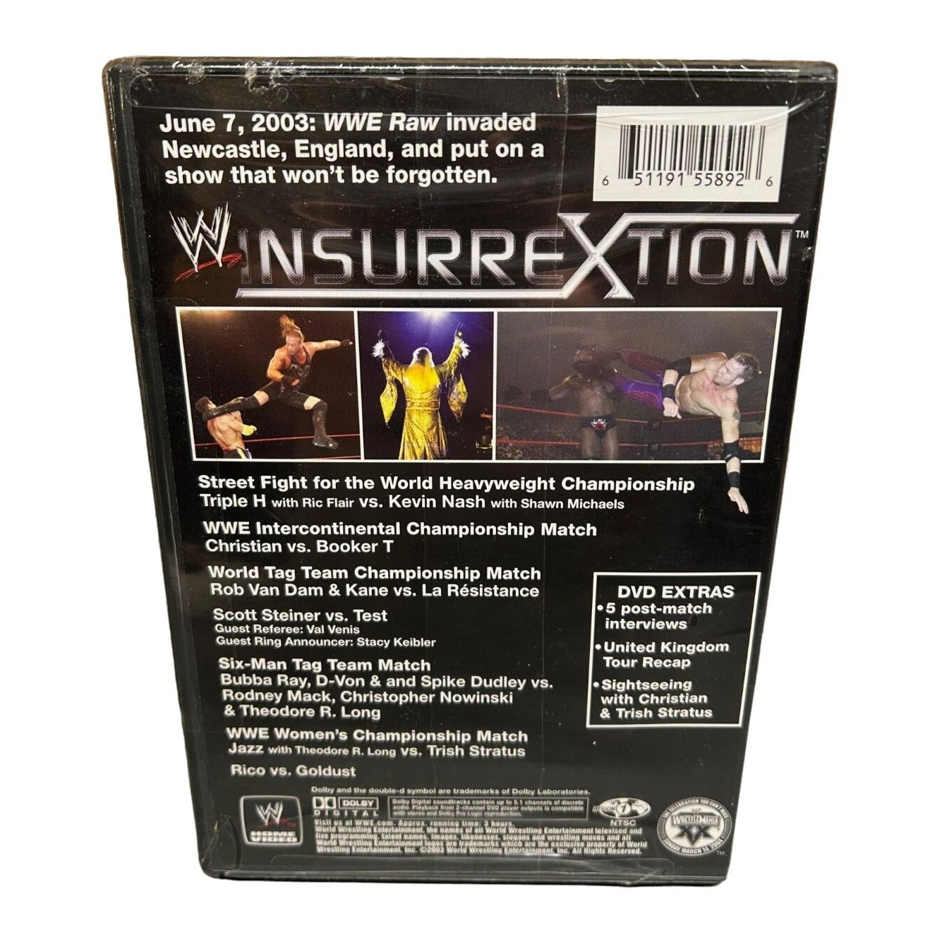 WWE InsurreXtion (DVD 2003) BRAND NEW SEALED Triple H vs. Kevin Nash