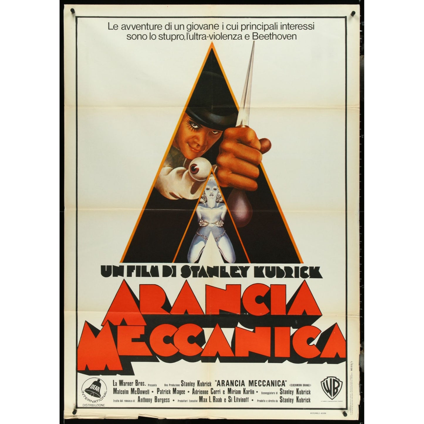 Amazing Collection of 23 Large folded Italian Movie Posters 1960s-1970s 39.5x55"