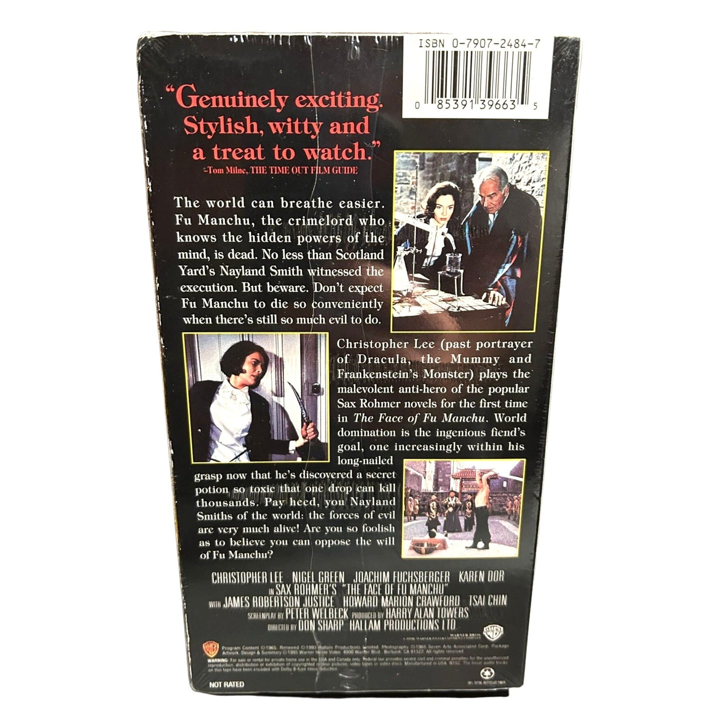 The Face of Fu Manchu (1965) VHS BRAND NEW SEALED Christopher Lee Sax Rohmer